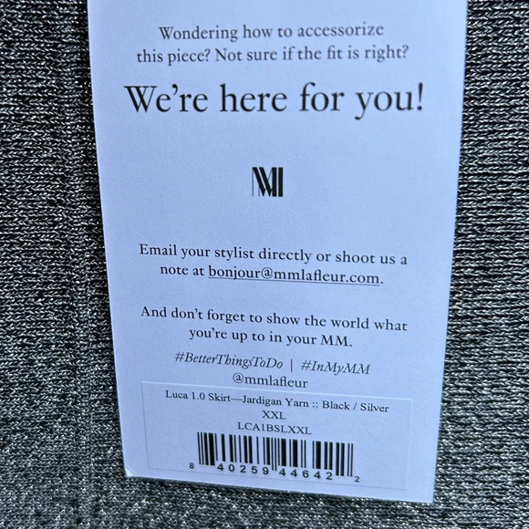 MM LaFleur Metallic Jardin Luca Knit Skirt, BNWT, Size XXL - Picture 11 of 11
